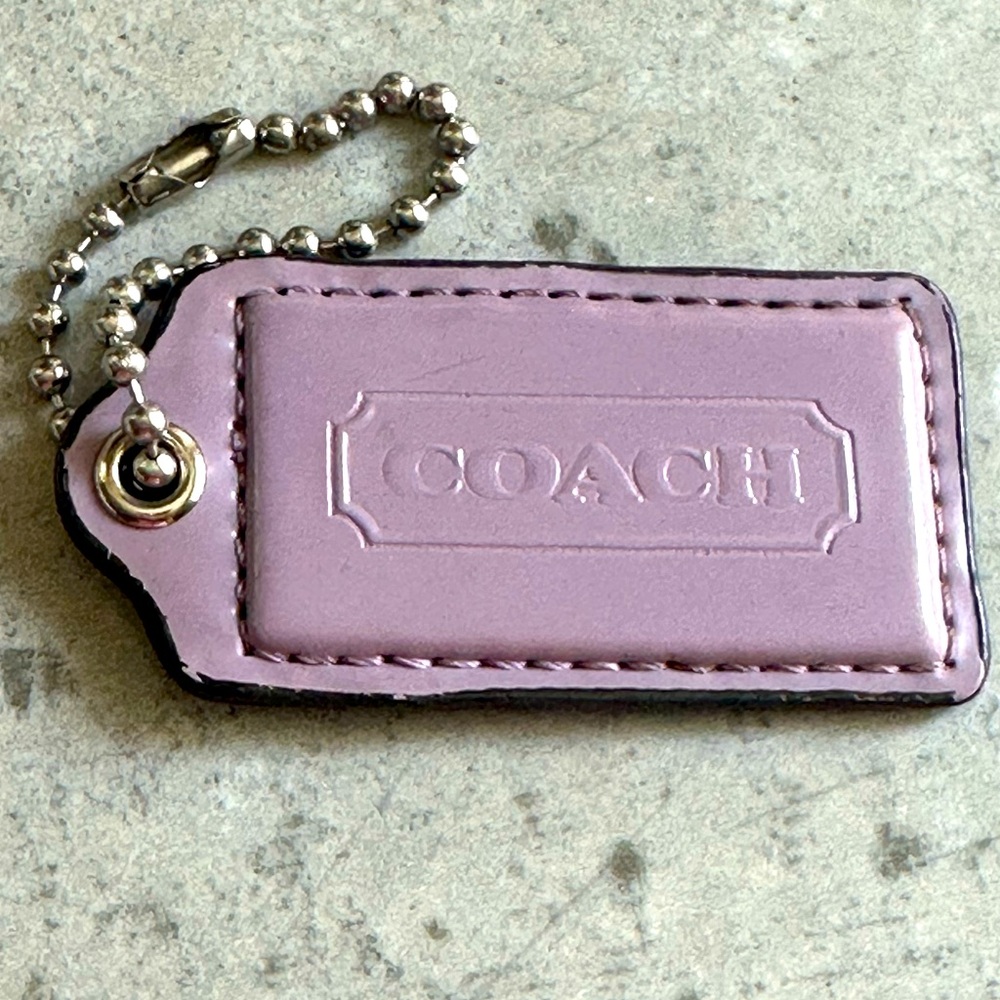 Coach Large 2” Lavender Hang Tag